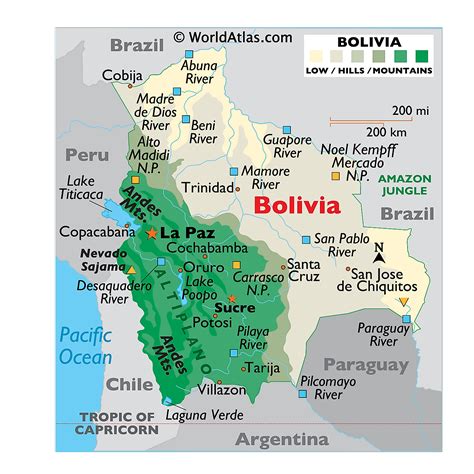 Bolivia Maps & Facts .